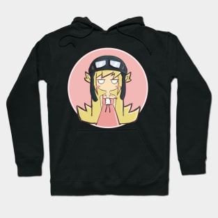 Oshino Shinobu (Monogatari Series) "Pilot Hat 2" Hoodie